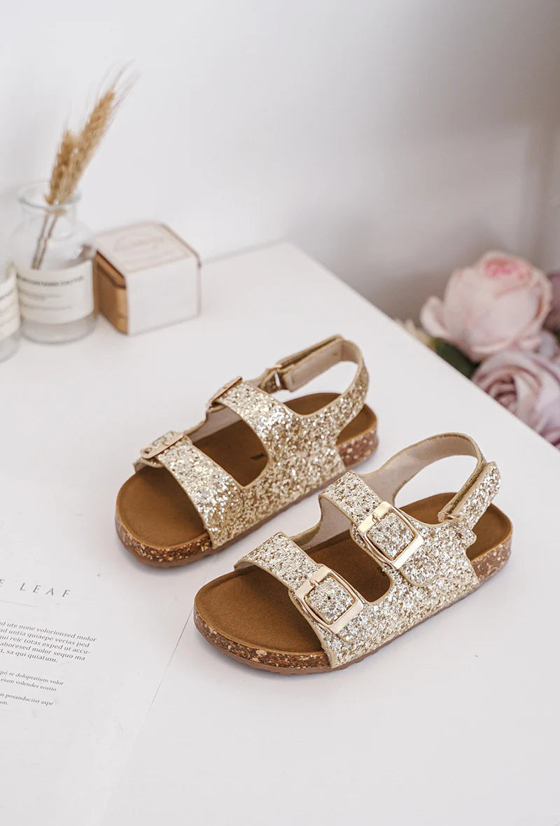 sandale Poppy Dorée A Paillette