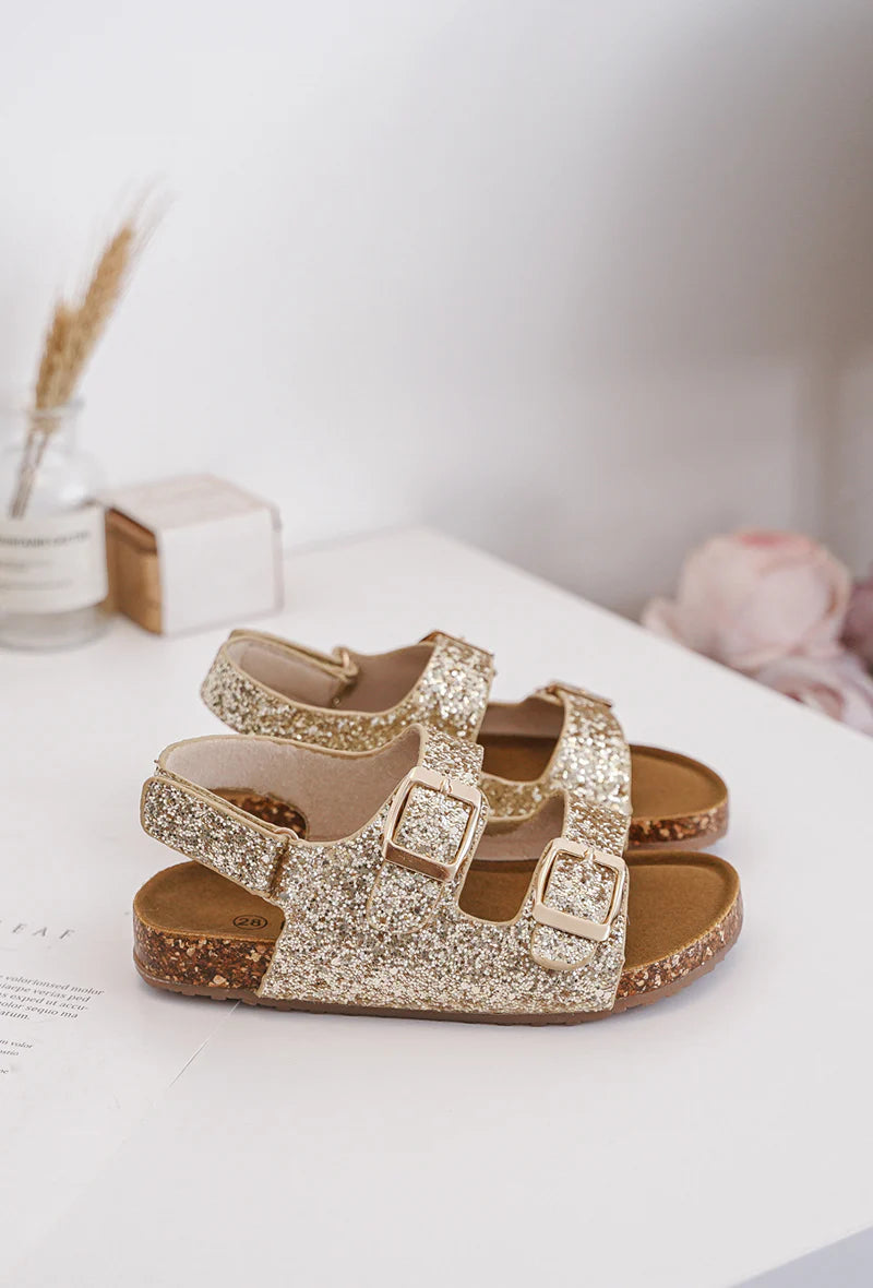 sandale Poppy Dorée A Paillette