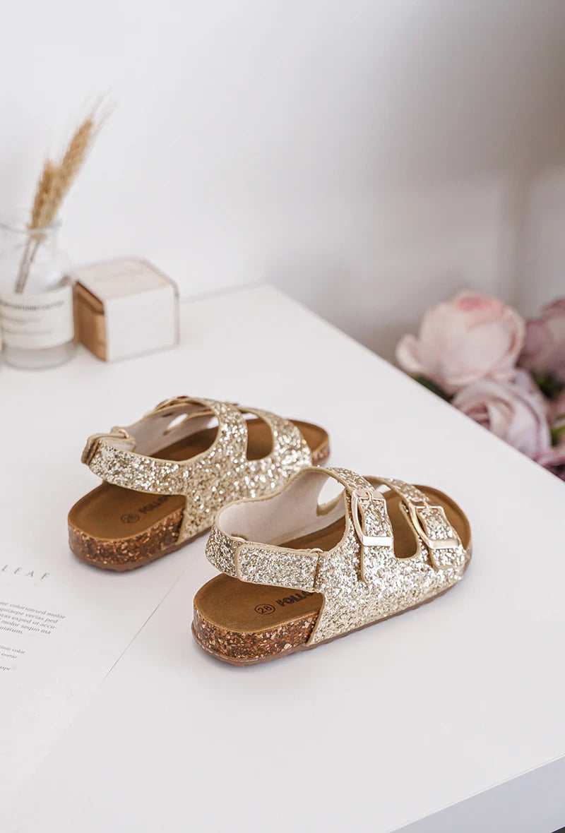 sandale Poppy Dorée A Paillette